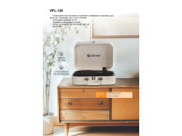 Denver Gira-discos 33/45/78rpm Vintage 2x10w Bege Denver Gira-discos 33/45/78rpm Vintage 2x10w Bege